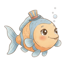 Cute Fish Drawing